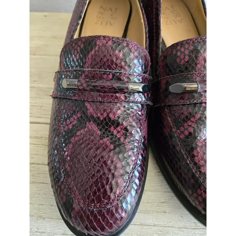 Naturalizer Women's Perla Snake Loafers Size 9 Multicolor Casual Flats